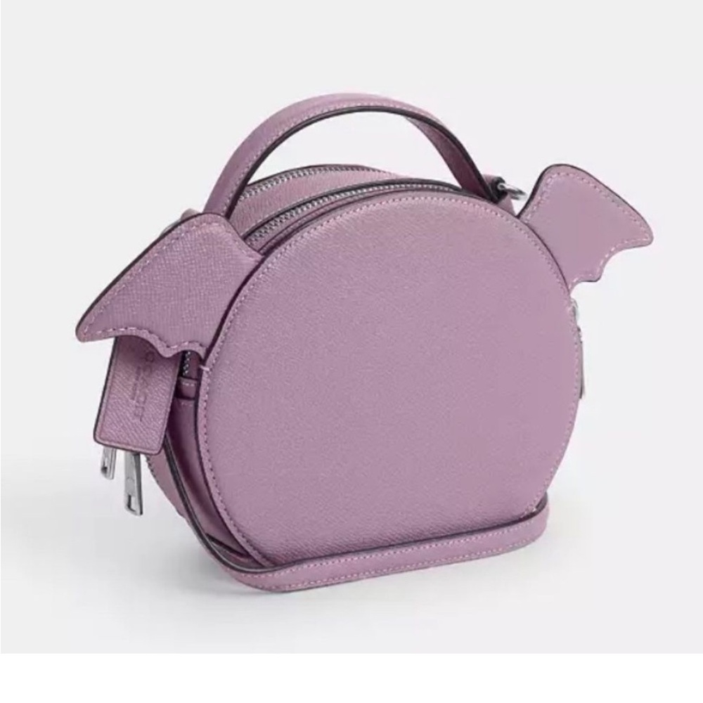 💜🦇Coach Halloween bat crossbody bag purse canteen 2024 NEW IN PACKAGE 🦇💜 - Picture 5 of 10
